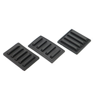 Base de Plástico para Equipaje J037 J038, Resistente a Arañazos y Golpes, Accesorio para Bolsas, Negro, 50x50mm, 59x41mm, 64x39.5mm - Product Image 1