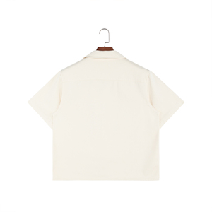 Maglietta personalizzata con colletto cubano in cotone pesante per <span class=keywords><strong>uomo</strong></span> all'ingrosso 3D Screen DTG stampato camicie Casual da <span class=keywords><strong>uomo</strong></span> - Product Image 2