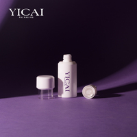 Flacon pompe sans air PP blanc vide pour cosmétiques, emballage de luxe pour soins de la peau, flacon pour lotion et sérum, couleur personnalisée