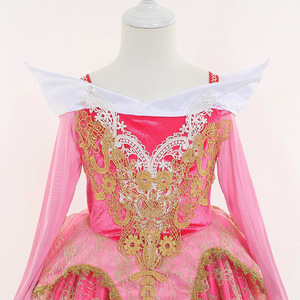 Usine Chinoise Robes de Princesse Enfants Princesse-Aurora Sleeping Beauty Briar Rose <span class=keywords><strong>Robe</strong></span> pour Anniversaire - Product Image 4