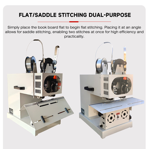 Hochgeschwindigkeits-Automatische Flach- und Rückstichheftmaschine, Elektrischer Doppelkopf-<span class=keywords><strong>Hohler</strong></span>-Heftapparat, Max. 8mm Bindungsdicke - Product Image 4