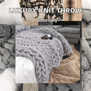 Plaid de luxe personnalisé imprimé, en chenille violette, moderne, respirant, tricoté, épais, tressé et noué, pour chambre à coucher, taille King - Product Image 2