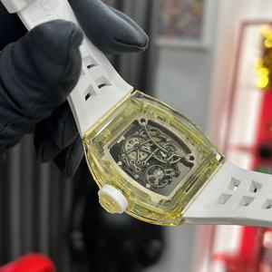 Reloj mecánico para hombre de alta calidad, fabricado en fábrica, con correa de silicona, altamente resistente al agua y moderno. - Product Image 4