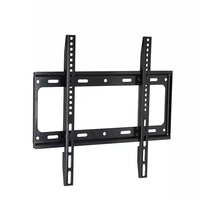 Support mural universel pour téléviseur B42, fixation fixe, noir, acier laminé à froid, support pour moniteur 26-55 pouces, VESA 400x400mm, capacité 50kg