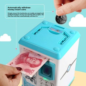 Cartone animato creativo per bambini salvadanaio regalo giocattolo regalo per sblocco delle impronte digitali caratteristiche prodotte - Product Image 2