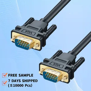TIKTOKLINK 15pin VGA to VGA HD Video Cable 1080P Male to Male 3+6VGA Cable for HDTV Projector