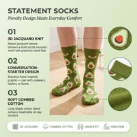 Calcetines de Verano Transpirables con Diseño Jacquard 100% Algodón, Antibacterianos, con Detalle de Puño Moderno, Ecológicos, para Uso en Interiores