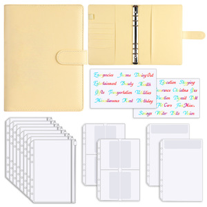 ปก A5หนัง PU สมุดแพลนเนอร์6วงแหวนเกลียวธุรกิจจัดงานประสานงบประมาณสีลูกกวาด - Product Image 3