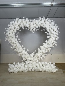 Sfondo di nozze arco rosa bianco arco <span class=keywords><strong>cuore</strong></span> - Product Image 3