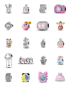 Pendentif citrouille rigolo crâne d'Halloween, perles pour bracelet DIY, accessoire <span class=keywords><strong>de</strong></span> fantaisie - Product Image 1