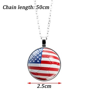 Conjunto de Joyería de <span class=keywords><strong>3</strong></span> Piezas con la Bandera de Qatar 2026, Collar, Pulsera y Aretes para Partido de Fútbol, Emblema Nacional, Venta al Por Mayor - Product Image 4