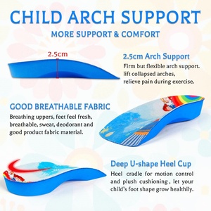 EVA Children's Arch Support <b>Insoles</b> Half Cushion Flat Feet Correction Orthopedic Durable Shock Absorption <b>Comfort</b> Shoe <b>Insoles</b> - Product Image 2