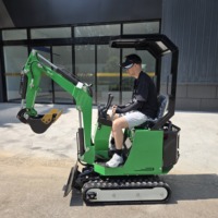 Mini-excavatrice ZNW-10 neuve de 1 tonne, compacte, sur chenilles, avec accessoires, moteur Koop, facile à manipuler, haute efficacité, adaptée au garage