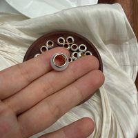 Perles d'eau douce à gros trous, perles d'espacement naturelles dorées pour le bricolage, accessoires de bijoux faits à la main