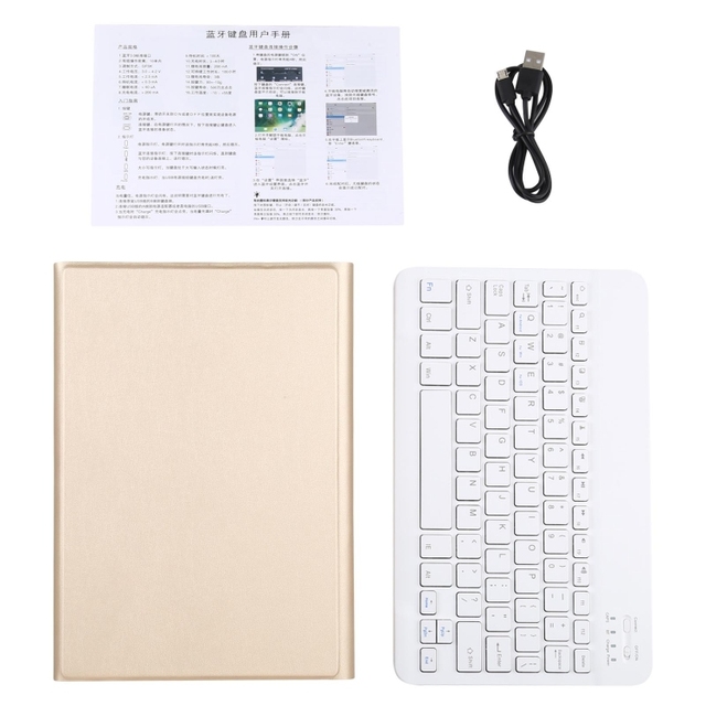 Wholesale AM10 2 in 1 Removable Wireless Keyboard Protective Leather Tablet Case with Holder for Lenovo M10 FHD Plus10.3 Inch