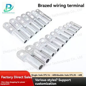 Đôi lỗ nhôm Điện Lug cáp dây uốn tóc bồng thiết bị đầu cuối dài Thùng cáp Lugs trong kích thước 50/70/95/120/150/185/240/ mm - Product Image 5