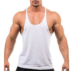 Gilet de fitness personnalisé pour hommes débardeur de couleur unie respirant et à séchage rapide conception musculaire décontractée pour un entraînement confortable - Product Image 2