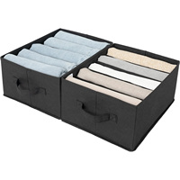 Vente chaude vêtements tiroir organisateur boîtes de rangement bacs pour jeans pliable garde-robe vêtements organisateur