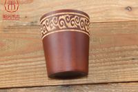 Tasse mongole à motifs de nuages de style ethnique Tasse à thé au beurre de style tibétain Tasse à demi-motifs de bon augure Huit