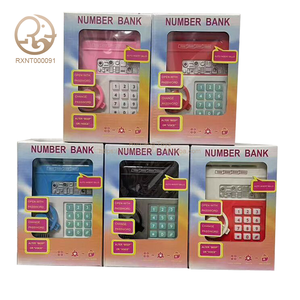 Hộp tiết kiệm tiền tự động cuộn giấy tiền xu điện tử mini dành cho trẻ em, đồ chơi giáo dục - Product Image 1