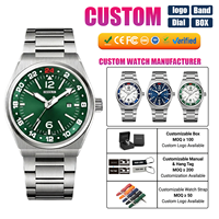 Montre en acier inoxydable à quartz pour homme avec logo personnalisé, fabrication OEM, mouvement Miyota 2115, échantillon disponible, livraison rapide
