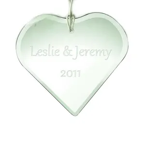 artistic and trendy crystal heart hanging for decoration