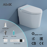 Meilleures ventes : WC intelligent automatique de qualité supérieure avec siphon en P, télécommande, séchage à l'air, à poser au sol, personnalisable, pour hôtels