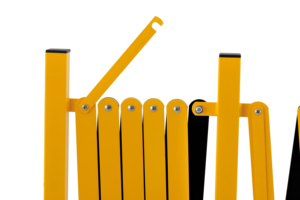 250 सेमी अस्थायी भीड़ नियंत्रण धातु विस्तार सड़क सुरक्षा स्टील एल्यूमीनियम तह रिट्रेटेबल बैरिकेड बाड़ - Product Image 4