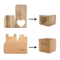 Boîte à bougies de luxe petite et rose pour baby shower ou mariage, personnalisée avec impression et gaufrage, en matériaux recyclés