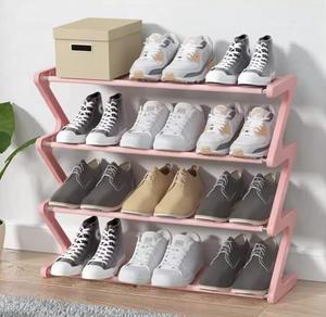 Rak Sepatu Plastik Persegi Panjang Kreatif, Rak Penyimpanan Sepatu Multi-layer Sederhana untuk Rumah Tangga, Organizer Penyimpanan Sepatu Ruang Tamu - Product Image 4