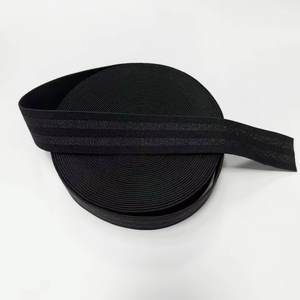 Cinta de nailon de alta tenacidad Banda elástica de rayas plateadas <span class=keywords><strong>en</strong></span> estilo espiga Varios colores Fábrica al por mayor - Product Image 4