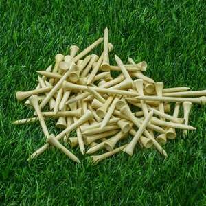 Juego de camisetas de golf profesionales de bambú natural 40/100/500 piezas sistema estable duradero para reducir la fricción accesorios giratorios a granel - Product Image 6