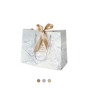 Color Marble <b>Pattern</b> Design Retail Shopping Packaging <b>Paper</b> Gift Bag Bottom 3D Cutting Process - Product Image 1