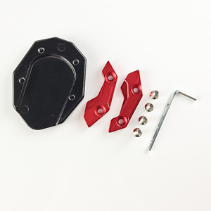 Qiangye Motorcycle Footrest Pad Aluminum Alloy Side Stand Black <b>Titanium</b> Red Gold Blue Silver M8818 - Product Image 2