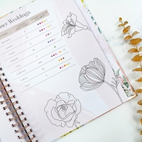 Carnet de planification de mariage personnalisé avec impression, organisateur de mariage, carnet de notes pour invités, journal de suivi, agenda, plan de mariée, carnet spirale A4