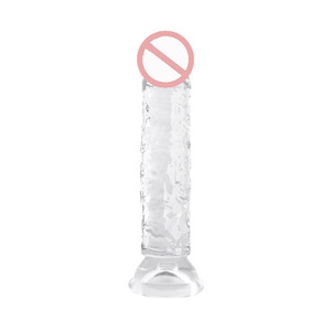 Transparenter Kristall-Analdildo für Erwachsene, Beliebter Realistischer Großer <span class=keywords><strong>Dildo</strong></span>, Transparentes Sexprodukt, Sexspielzeug, G-Punkt-Vibrator - Product Image 5