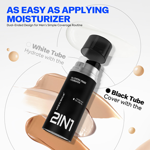 Base <span class=keywords><strong>de</strong></span> <span class=keywords><strong>Teint</strong></span> et Hydratant Visage 2-en-1 pour Hommes – <span class=keywords><strong>Fond</strong></span> <span class=keywords><strong>de</strong></span> <span class=keywords><strong>Teint</strong></span> & Base <span class=keywords><strong>de</strong></span> Maquillage Correctrice Anti-Sébum Liquide - Product Image 4