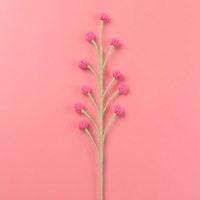 Bouquets de fleurs artificielles en feutre et crochet, faits main, réalistes, en forme de flocon de neige, pour la décoration moderne de la maison et les arrangements floraux