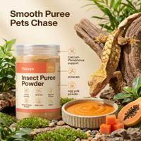 Poudre pour reptiles et insectes : Soutien osseux, santé oculaire, calcium, vitamine D3, minéraux, électrolytes et hydratation pour geckos et petits lézards