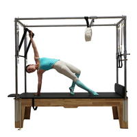 Lit de Pilates Cadillac MJD M201A en bois de caoutchouc/érable pour usage domestique et commercial, entraînement de yoga, fitness, musculation