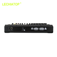 Table de mixage d'enregistrement 8 canaux LECHIATOP LTMX8 de haute qualité, 30W, métal + plastique, télécommande, connectivité USB, équipement audio