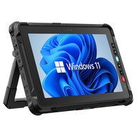 Nueva Tablet Robusta con Windows de 10.95 Pulgadas, Intel Core I7-1255U, 16GB, 256GB SSD, IP65, NFC, Lector de Huellas Dactilares, Lector de Códigos de Barras, 4G LTE, GPS, PC Industrial