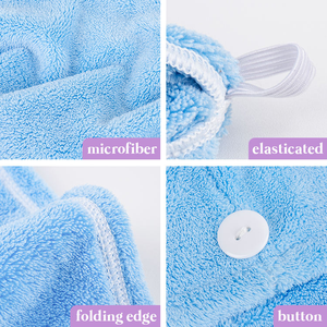 <span class=keywords><strong>Serviette</strong></span> turban <span class=keywords><strong>microfibre</strong></span> éponge pour séchage rapide des <span class=keywords><strong>cheveux</strong></span> après la douche - Product Image 6