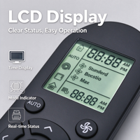 Télécommande IR 13 touches pour mini-climatiseurs, purificateurs d'air avec écran LCD RCT2013, contrôle un à un, OEM ODM