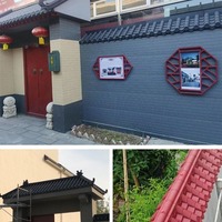 모던 클래식 PVC 앤틱 타일 일체형 몰딩으로 우아하고 내구성 있는 지붕을 완성하며, 마당에 오래 지속되는 성능을 제공합니다.
