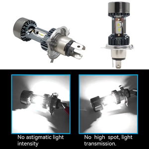 หลอดไฟหน้ารถมอเตอร์ไซค์ LED รุ่น H4 M8 6000K 3200lm DC12V-24V 4 เลนส์ 30W อุปกรณ์ตกแต่งรถมอเตอร์ไซค์ใหม่ - Product Image 5