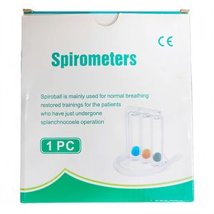 Entrenador de respiración con 3 bolas, instrumento de rehabilitación de la capacidad pulmonar para soporte posquirúrgico, uso en adultos - Product Image 5