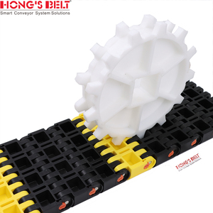 Hongsbelt HS-1800Series nhựa Modular vành đai ổ đĩa băng tải bánh cho xe băng tải - Product Image 5