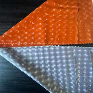 En stock impression 3D yeux de chat <span class=keywords><strong>film</strong></span> PU collé avec tissu pongé polyester 50D organique pour les filles pour manteau d'hiver décoration de sac à dos - Product Image 3