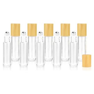 Wholesale Clear Glass <b>Perfume</b> <b>Bottles</b> 3ml/<b>5ml</b>/10ml Roll-On Stainless Steel Roller for Screen Printing Recyclable for Essential - Product Image 1